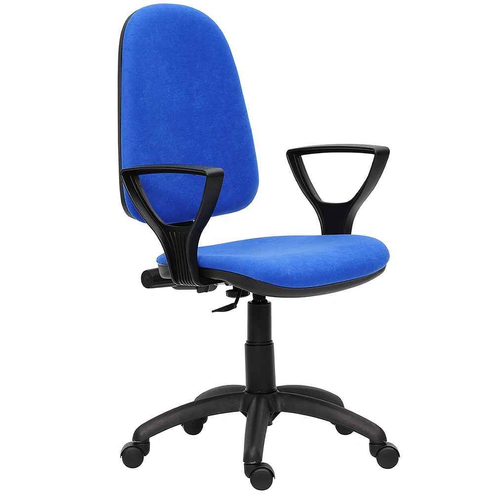 scaun ergonomic de birou Scaun ergonomic stofa polo albastru