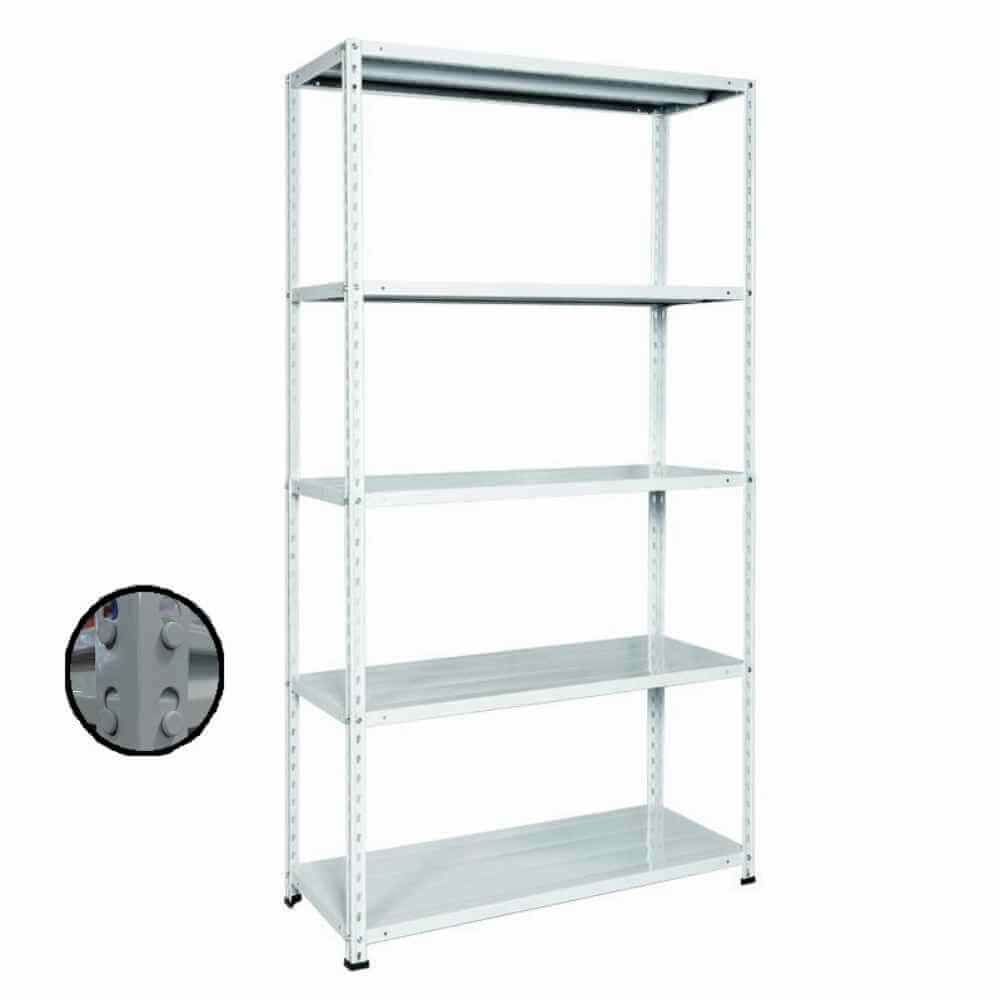 aer condiționat cu montaj inclus Raft metalic gri cu 5 polite 270x100x50 cm 180 kg /polita montaj montaj prin clipsare b4u