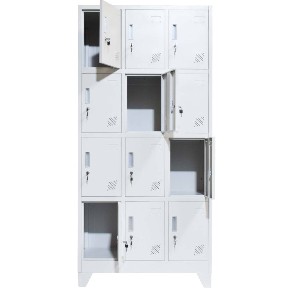 kallax 3x4 Vestiar cusetat 3x4 cu 12 compartimente - 900x500x1800mm b808 cu picioare fixe