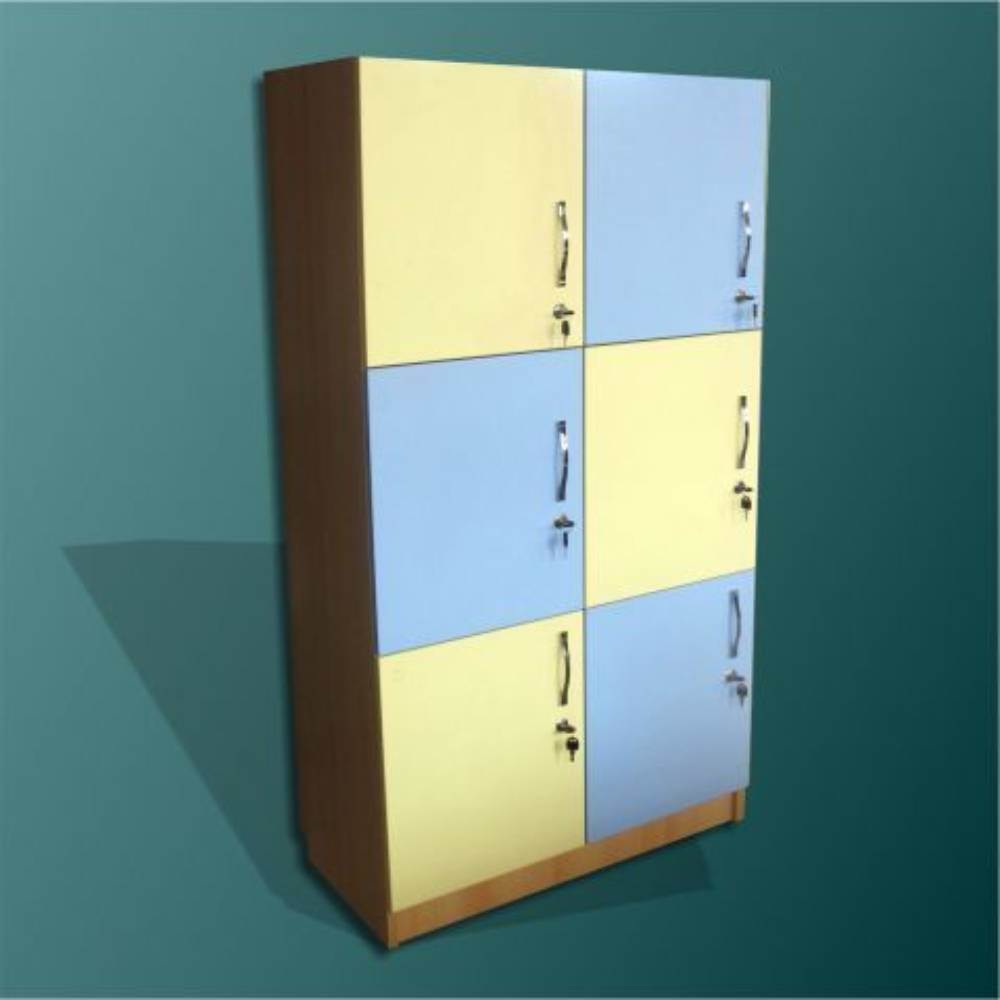 dulap textil Dulap individual elevi cu 6 compartimente 800x400x1500mm