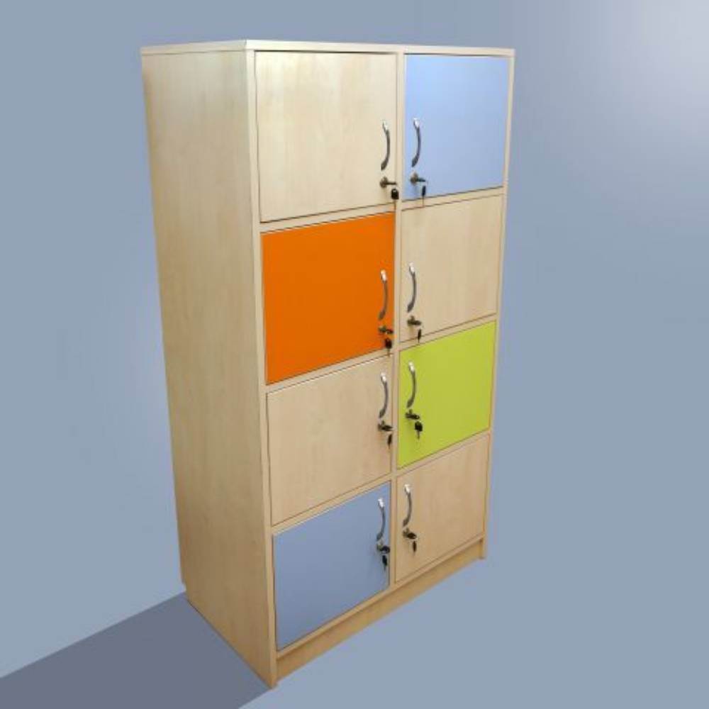 dulap textil Dulap individual elevi cu 8 compartimente 800x400x1500mm