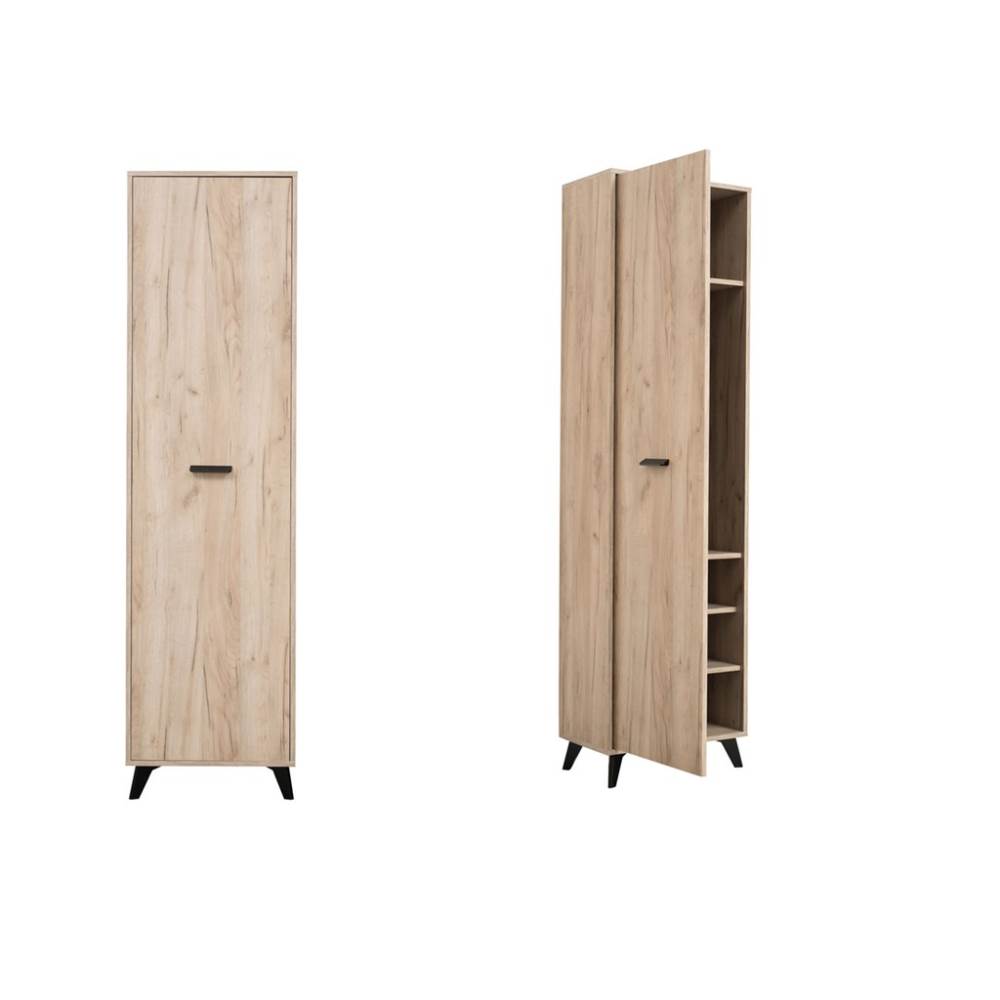 dulap pentru haine Dulap din lemn umbria pentru haine 53.5x35x192 cm stejar