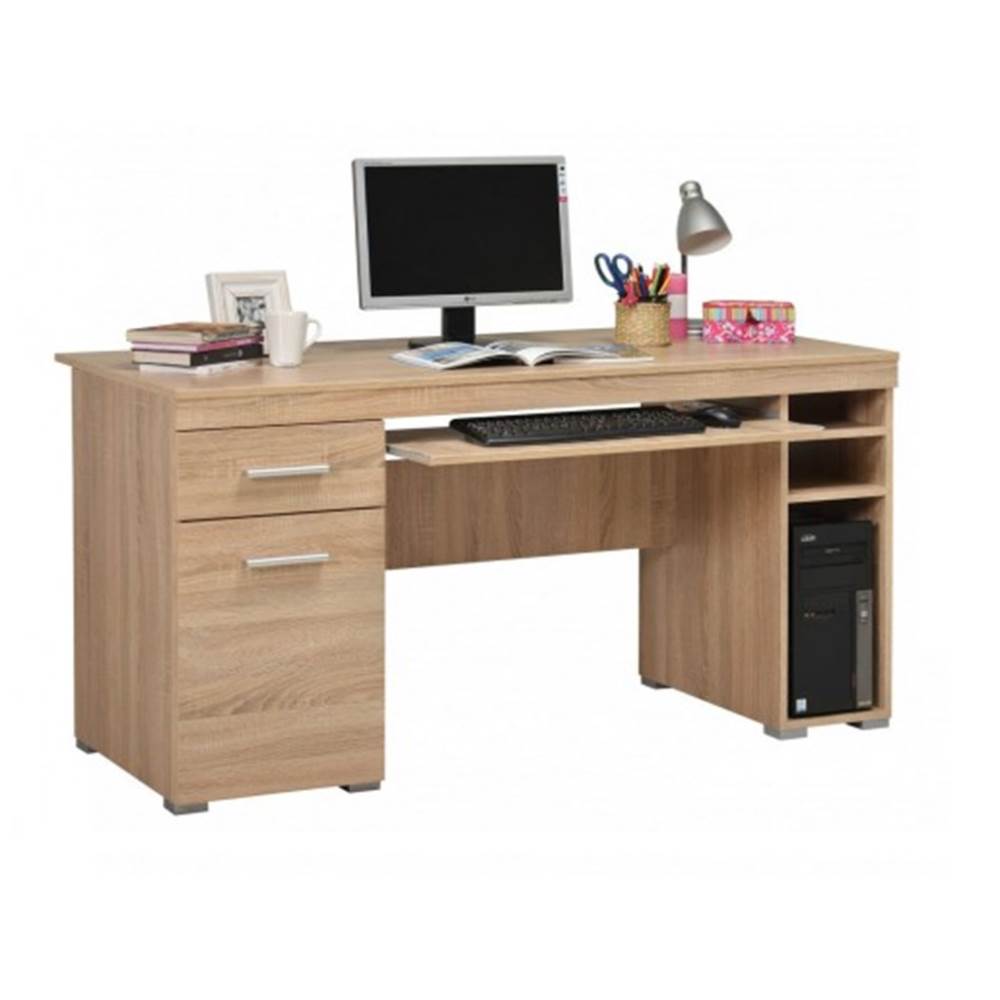 sonoma oak Birou pentru calculator din pal 145x75.5x65.5 cm stejar sonoma