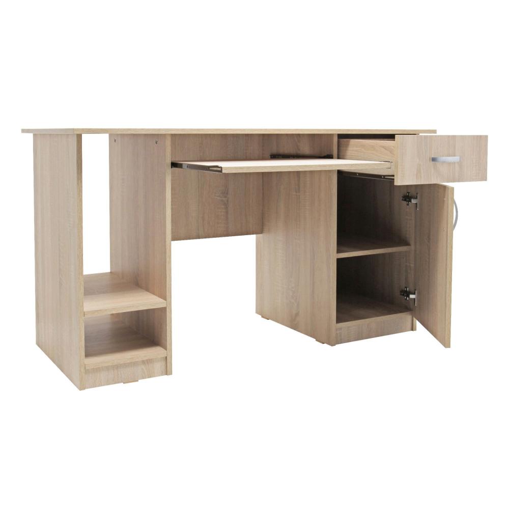 sonoma oak Birou pentru calculator din pal v498 130x75x63 cm stejar sonoma