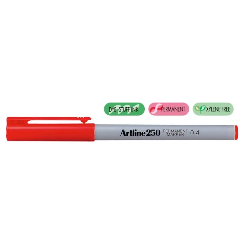 ARTLINE Marker permanent varf rotund 0.4mm rosu artline 250