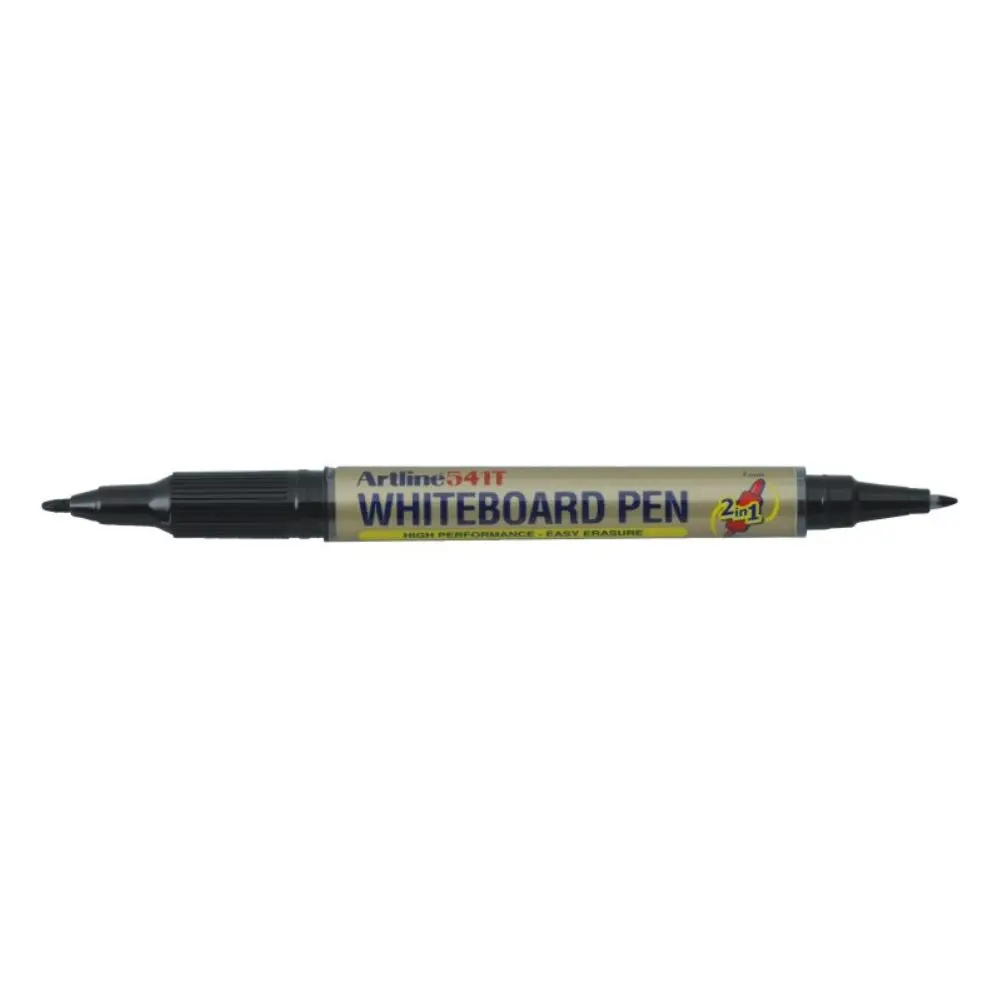 Markers & Highlighters Marker pentru tabla cu 2 capete varfuri rotunde 0.4 si 1mm negru artline 541t