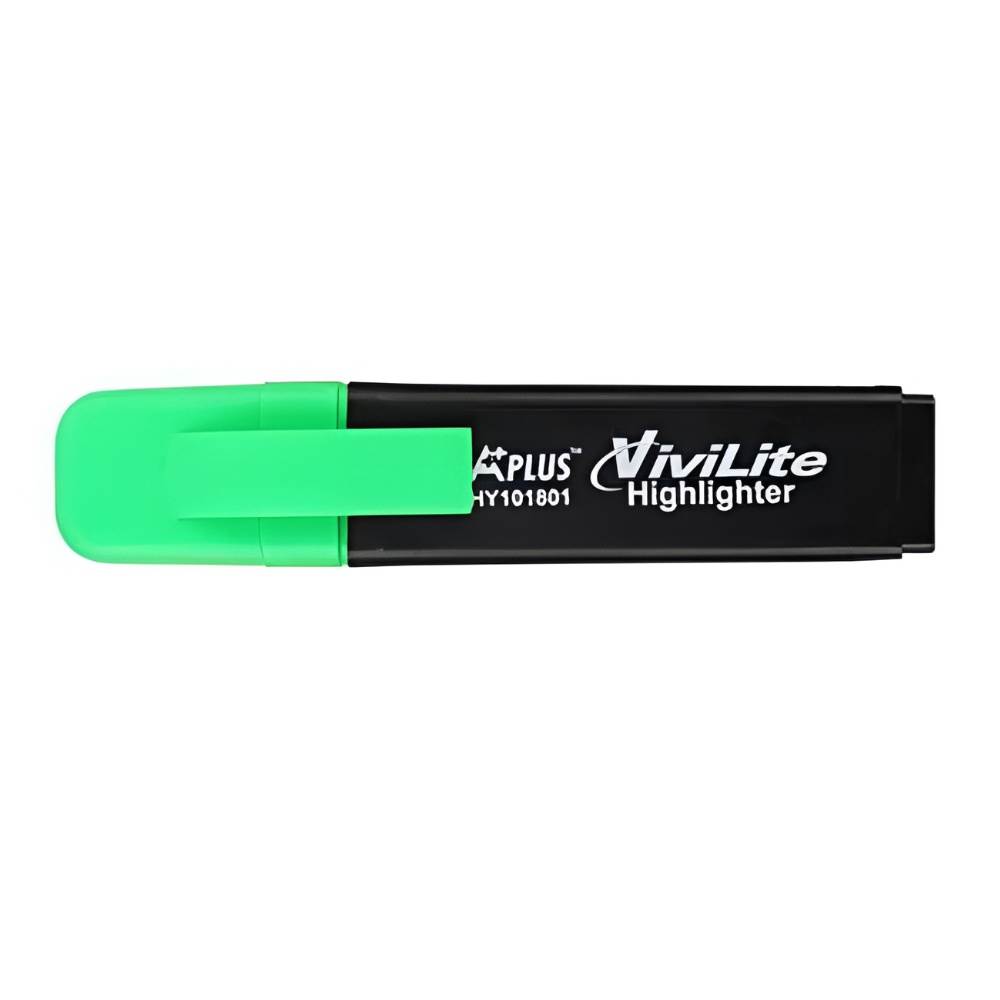 Markere evidentiatoare - Textmarker verde A PLUS HY101804, depozituldns.ro