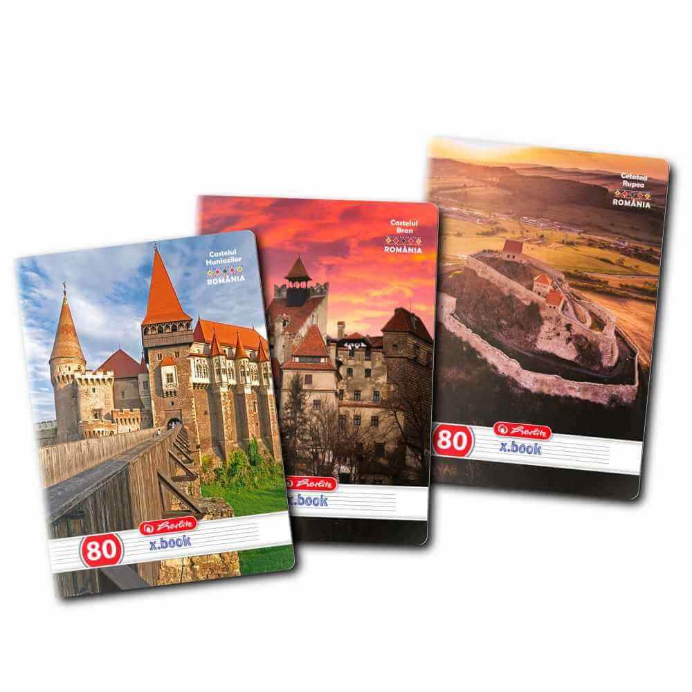 navigator a4 Caiet studentesc cu coperti din carton lucios a4 80 file dictando capsat herlitz