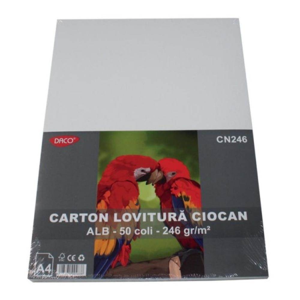 hartie copiator a4 80g/mp 500 coli/top Carton lovitura ciocan 246 g / mp a4 50 coli / top daco