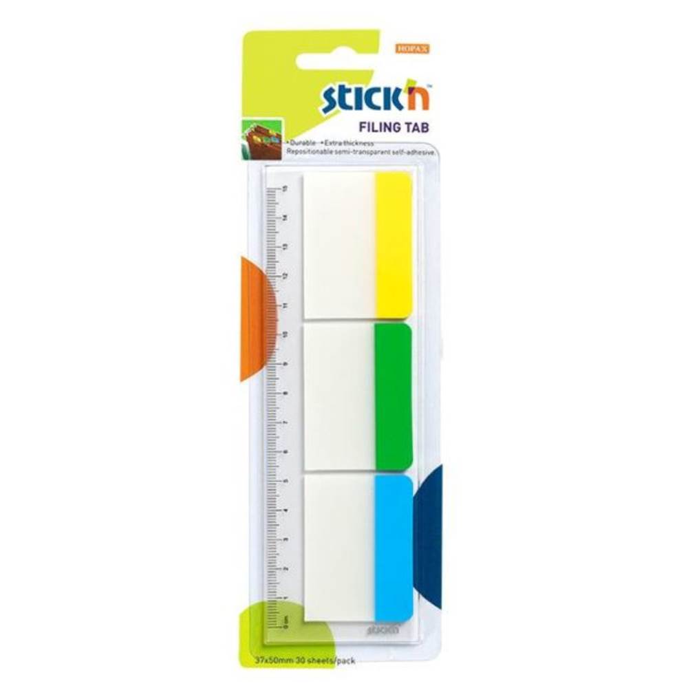 Index adeziv din plastic 37x50 3 culori neon stick n