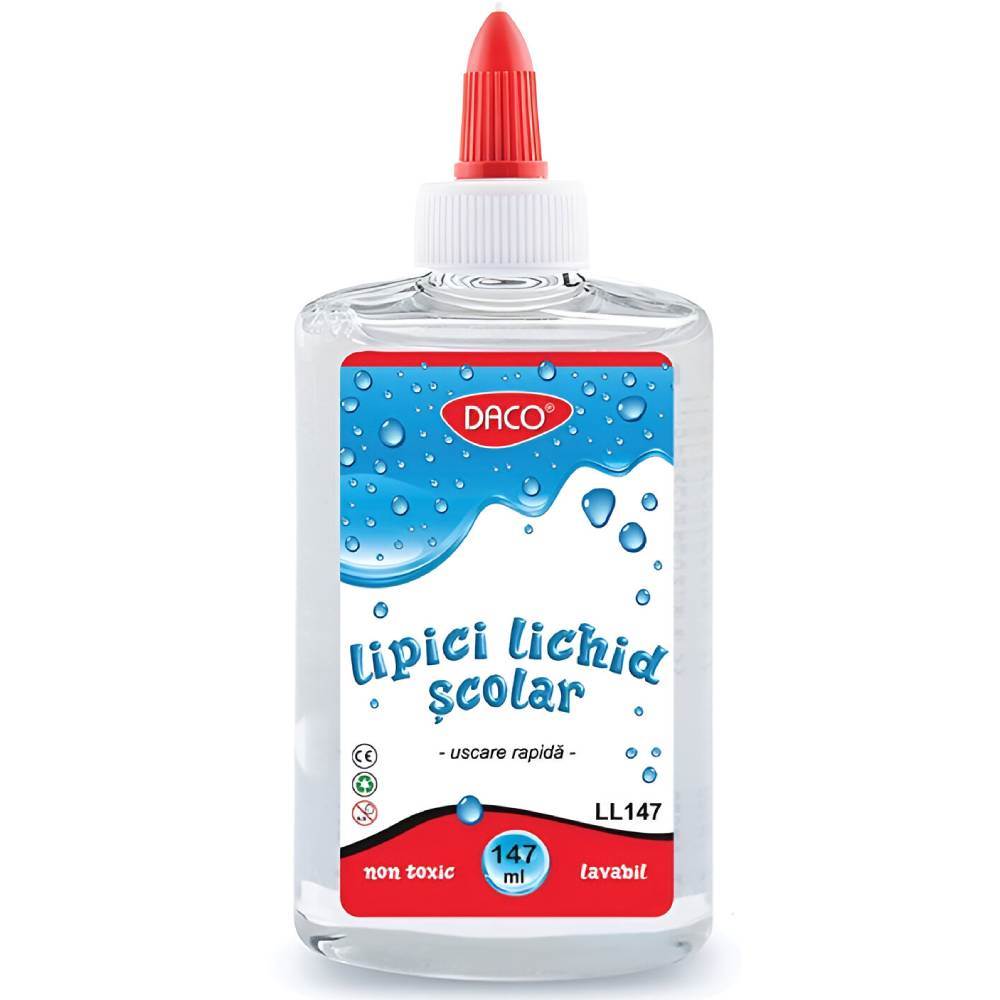 lichid parbriz Lipici lichid scolar incolor 147ml daco