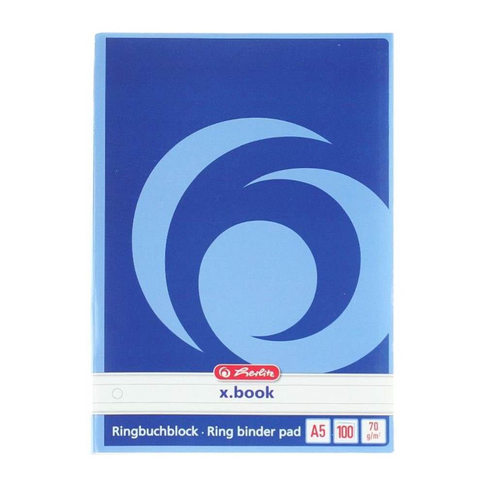 Rezerva caiet mecanic a5 6 perforatii 2 4 inele dictando 100file herlitz