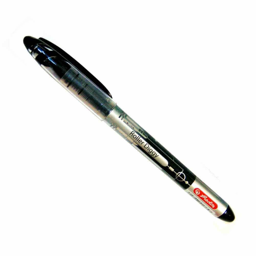 vopsea lemn pe baza de apa Roller cu gel cerneala pe baza de apa varf 0.5mm negru herlitz