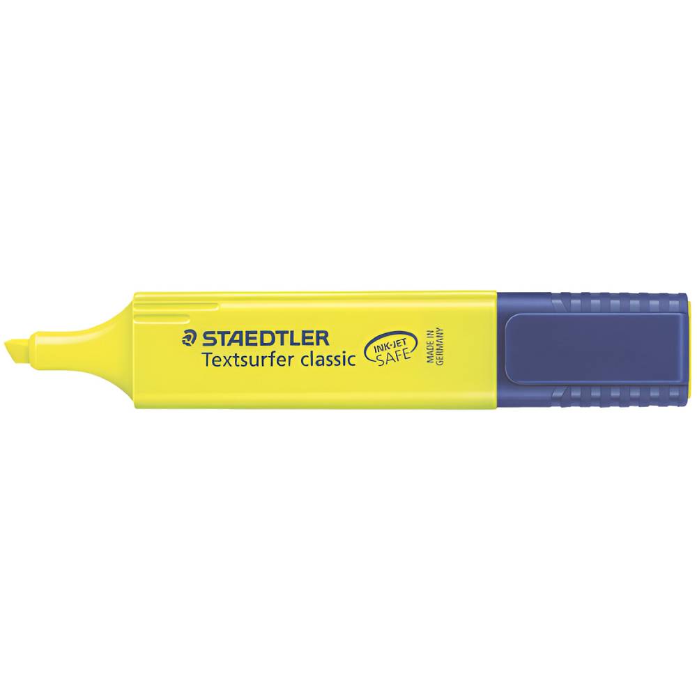 Office Instruments Textmarker corp dreptunghiular varf tesit 5mm galben staedtler