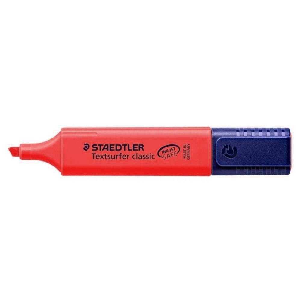 Office Instruments Textmarker corp dreptunghiular varf tesit 5mm rosu staedtler