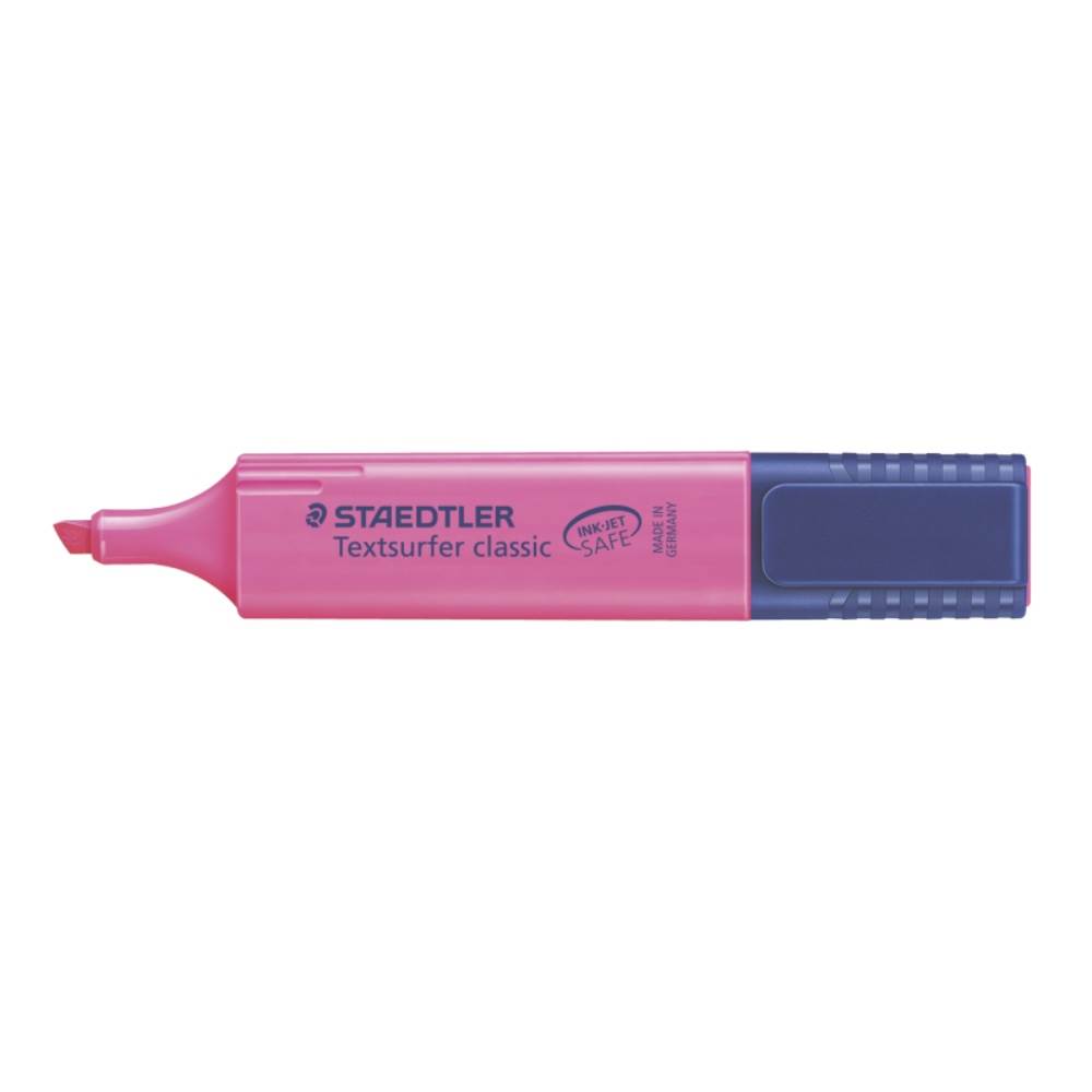 Office Instruments Textmarker corp dreptunghiular varf tesit 5mm roz staedtler