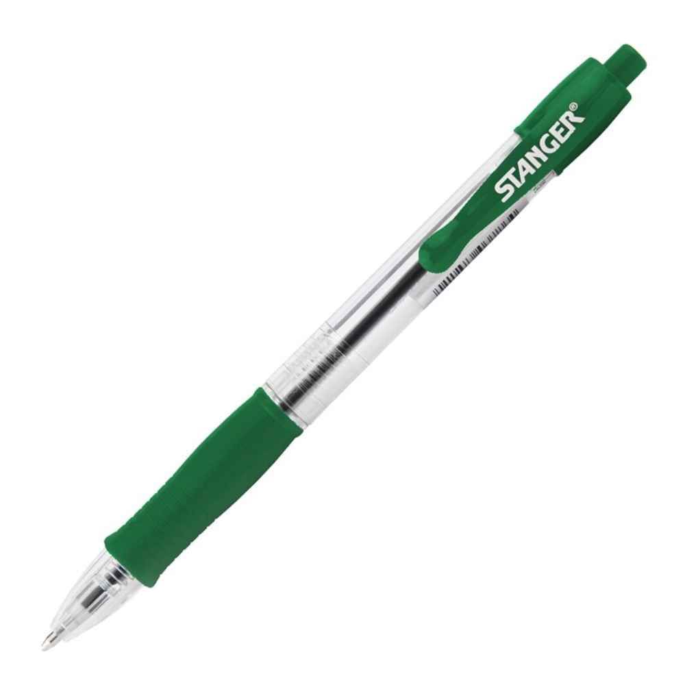 Pens & Pencils Pix cu mecanism pvc grip cauciucat varf 1mm verde stanger softgrip r1