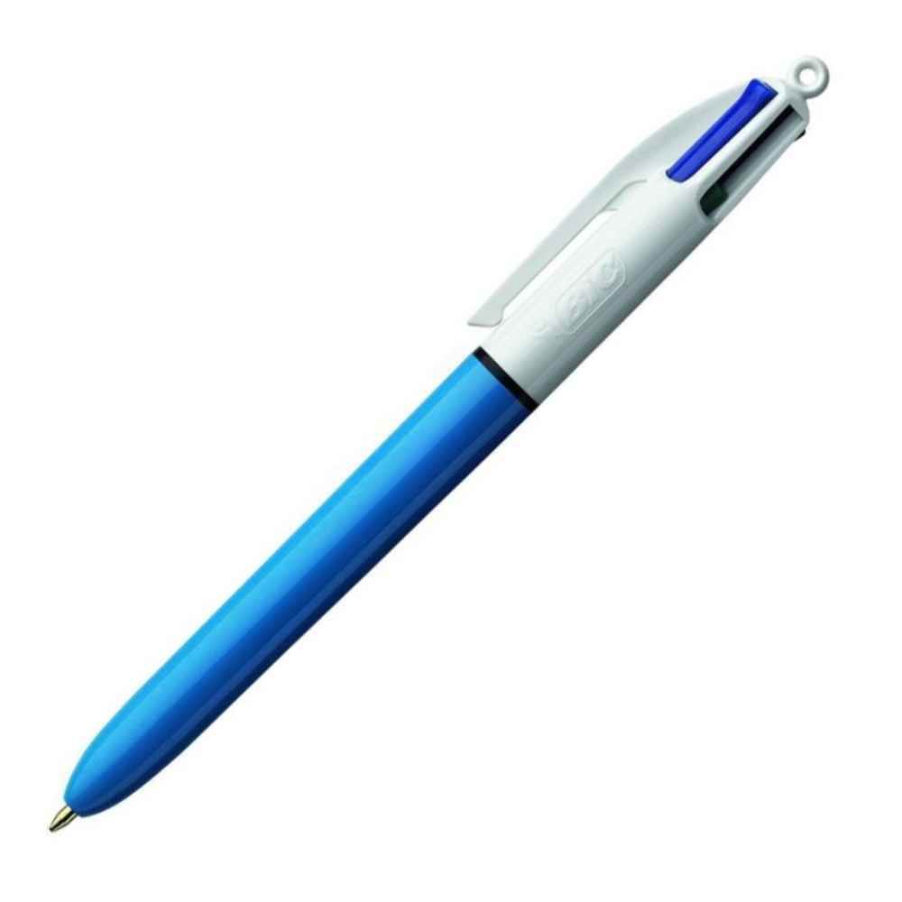 Pens & Pencils Pix plastic retractabil 4 culori cu buton 1 mm color mediu bic