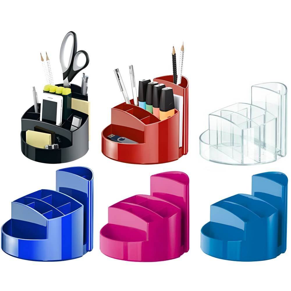 mașina de scris functionala Suport de birou instrumente de scris 9 compartimente plastic han rondo