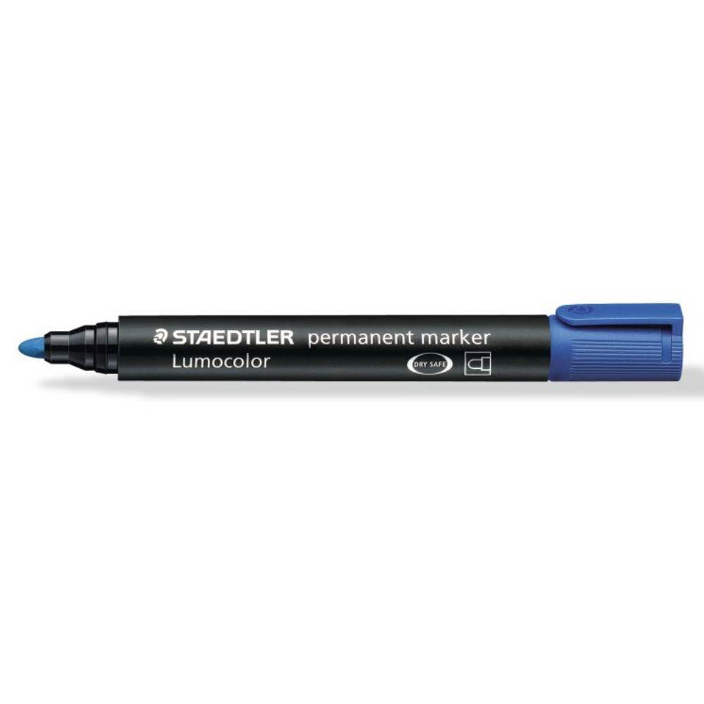 Office Instruments Marker permanent varf rotund 2mm albastru staedtler