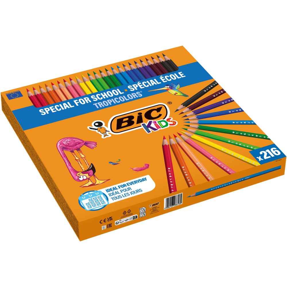 kids torch Creioane colorate 216 buc/set p216 tropicolors bic