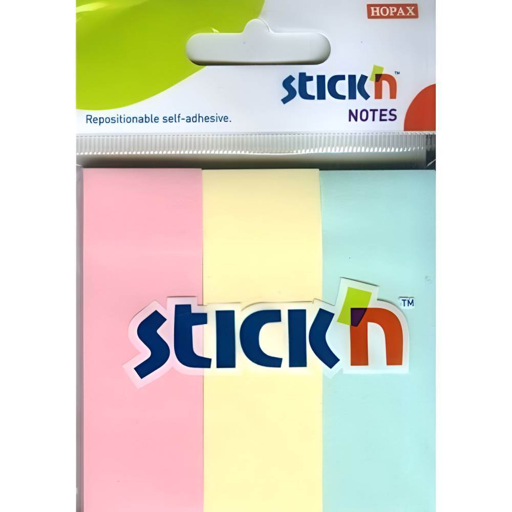 culori pastel Post-it notes adeziv din hartie 76*25 mm 3 culori pastel stick'n