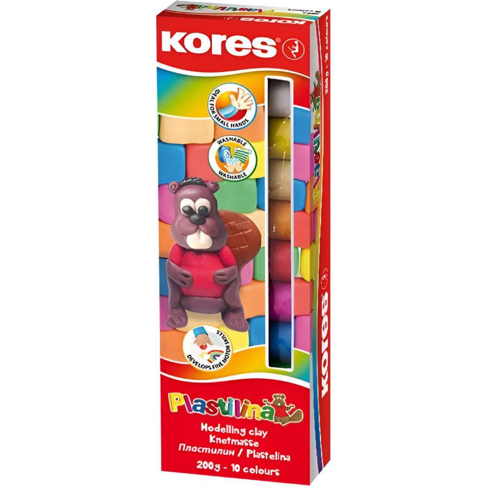 geotextil 200 gr/m2 Plastilina 10 culori /set 200 gr/cutie kores