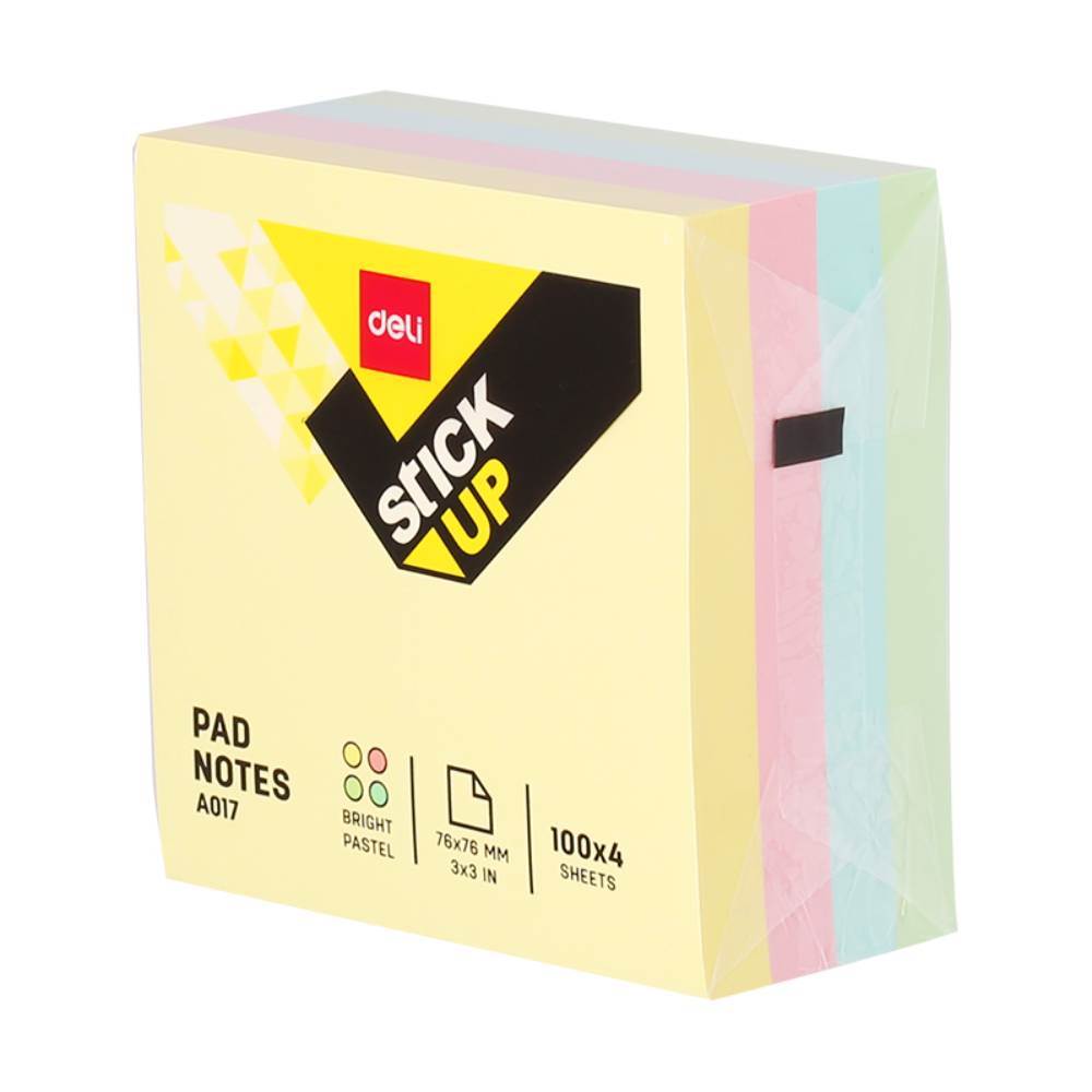 culori pastel Post it autoadeziv 76 x 76 m 100 file set culori diverse deli