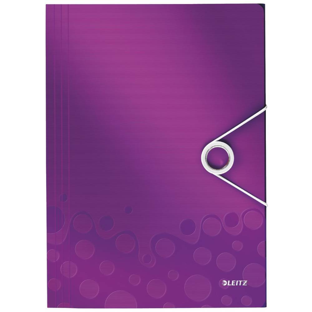 tacker leitz Mapa dosar a4 plastic cu elastic mov wow leitz