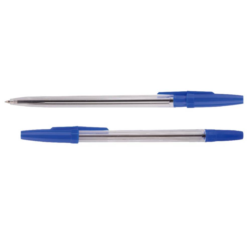 Pens & Pencils Pix unica folosinta cu capac corp transparent 0.7 mm albastru a plus aa944e