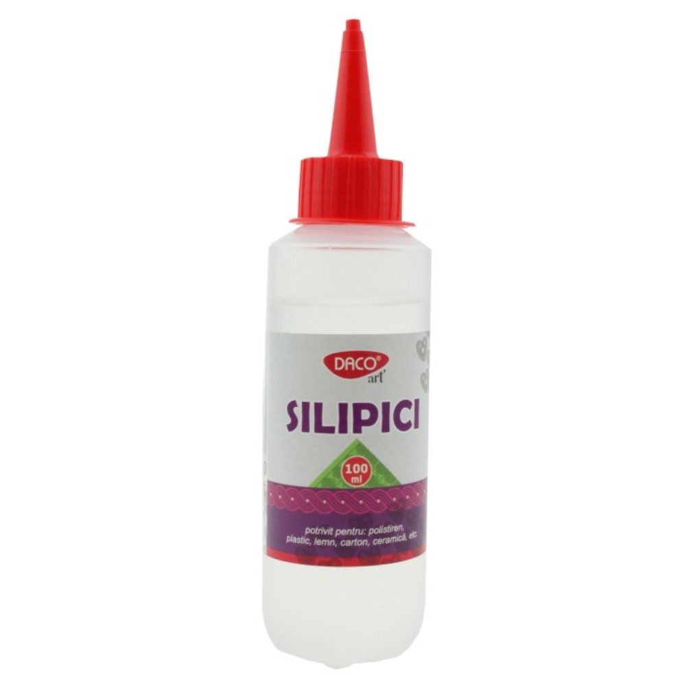 Hardware Glue & Adhesives Lipici adeziv cu silicon 100ml silipici daco