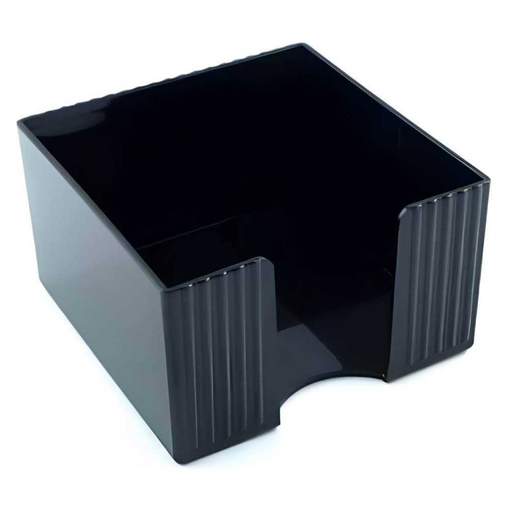 preț metru cub beton Suport cub hartie din plastic negru 9x9 cm flaro