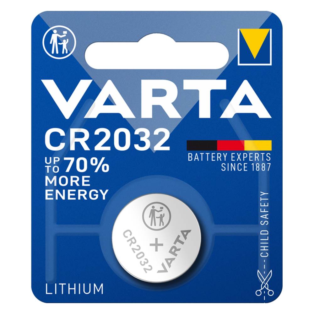 battery cr2032 lithium Varta baterie litiu cr2032 3v diametru 20mm x h3,2mm b1 (10/100/41600)