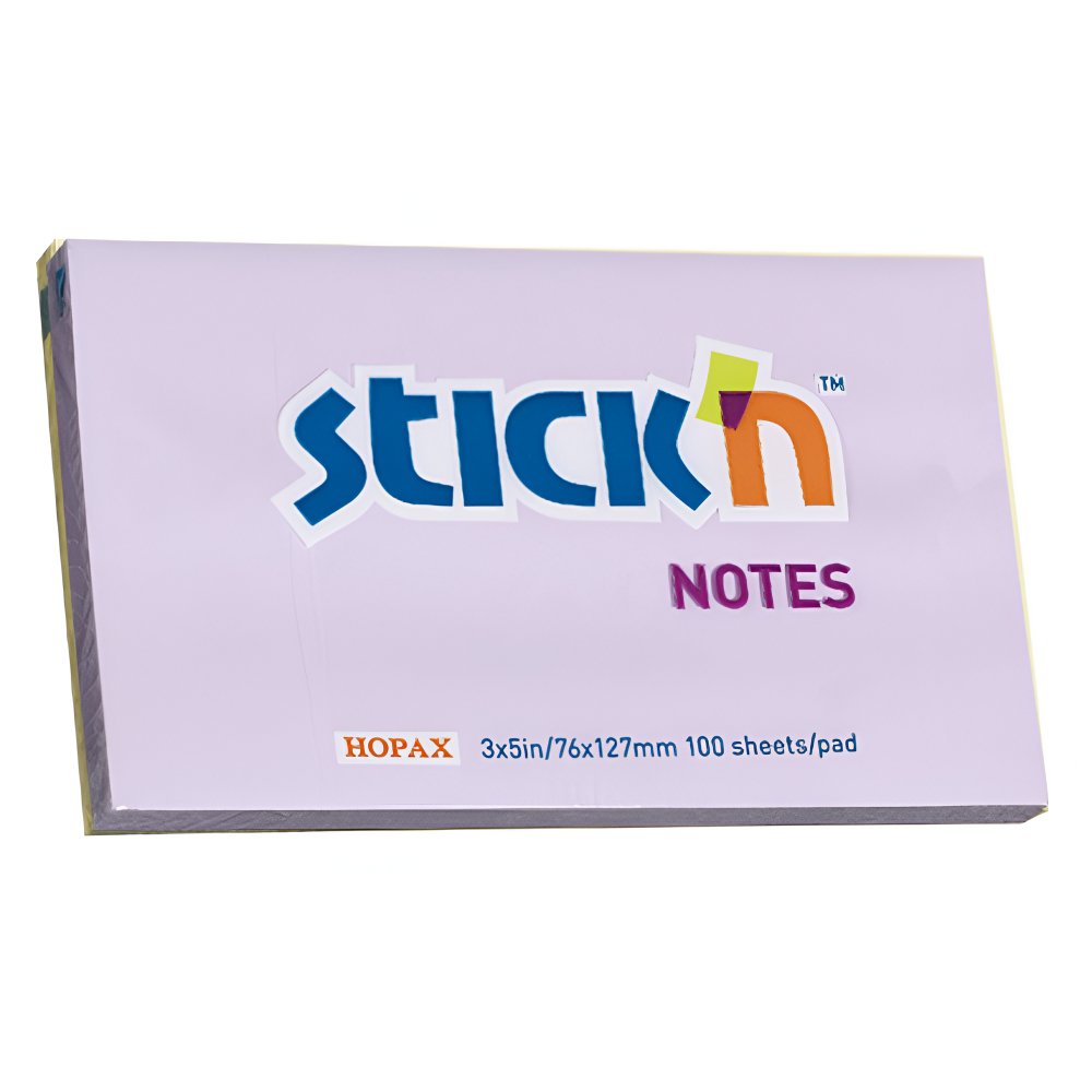 culori pastel Notite adezive 76x127mm, lila pastel stick n