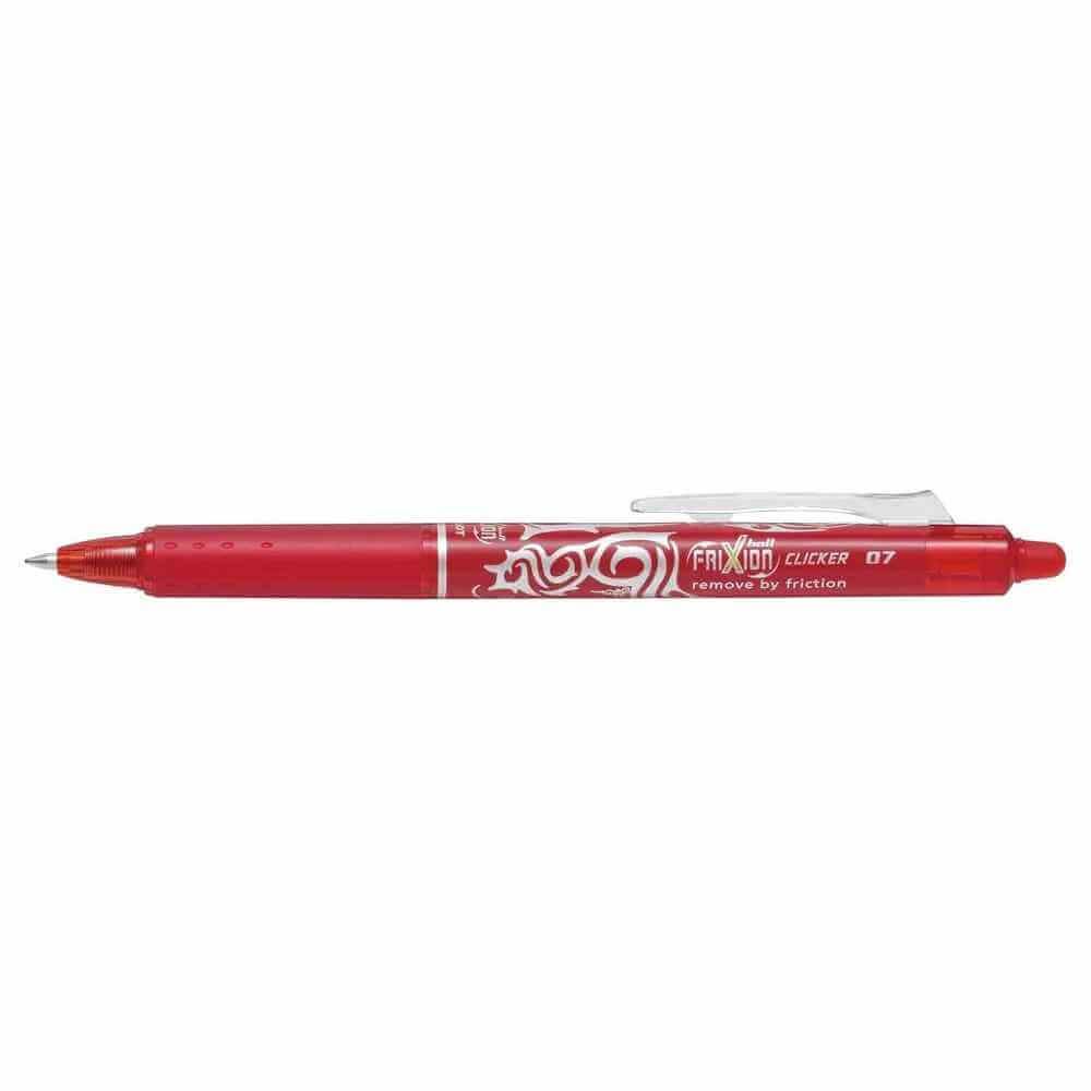 Pens & Pencils Roller pilot 0.7 mm varf mediu rosu frixion clicker