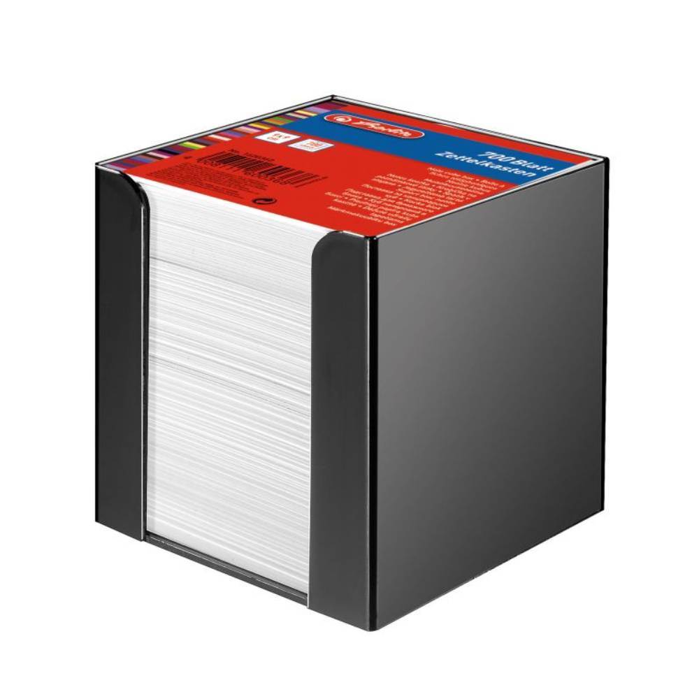 Cub din hartie alb 9x9 cm cu suport din plastic pvc negru 70...