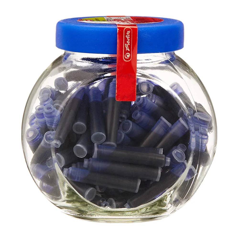 Writing & Drawing Instrument Accessories Rezerva cern patroane albastru herlitz 100buc/borcan