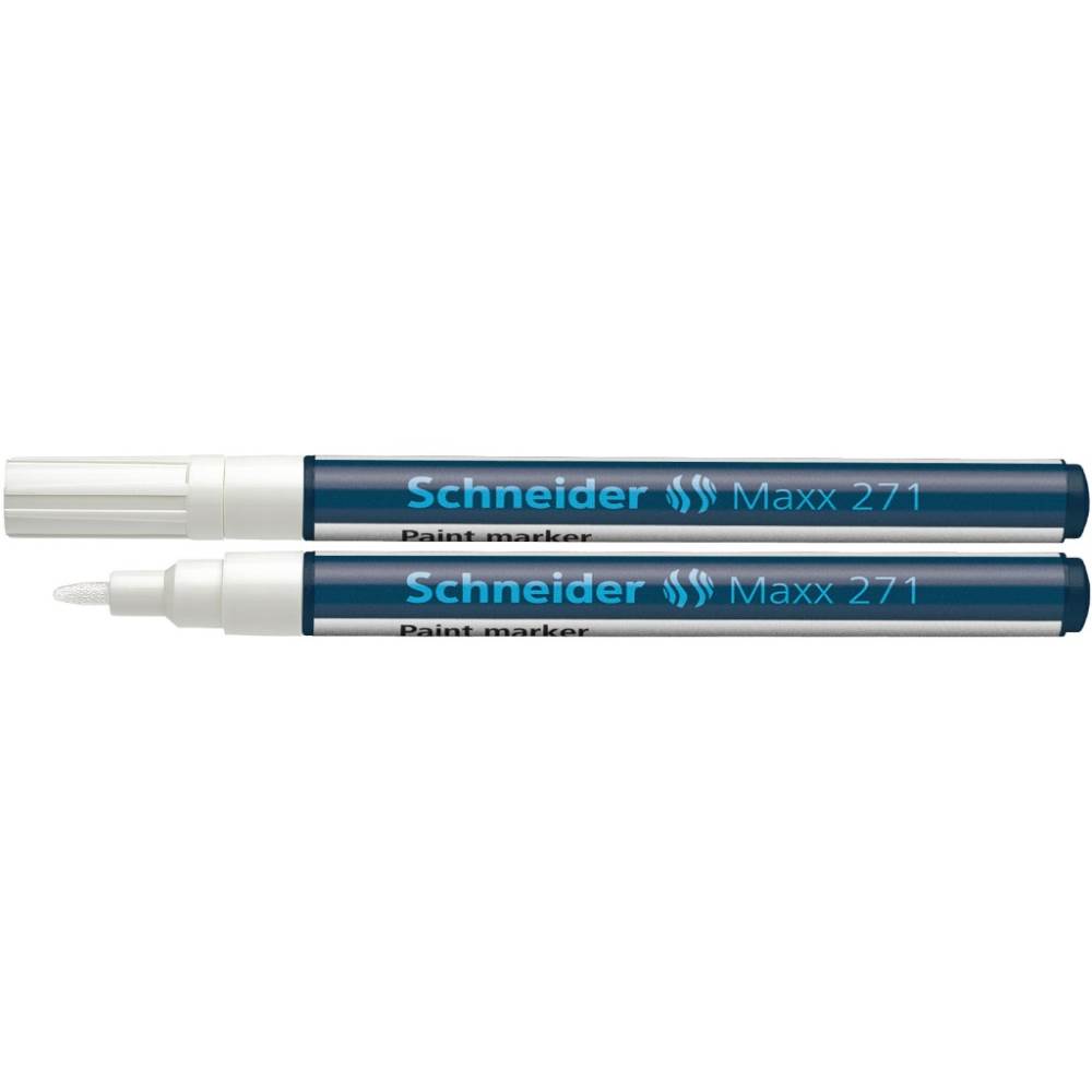 rezerve marker pilot Marker cu vopsea, varf rotund, 1-2mm, alb schneider maxx 271