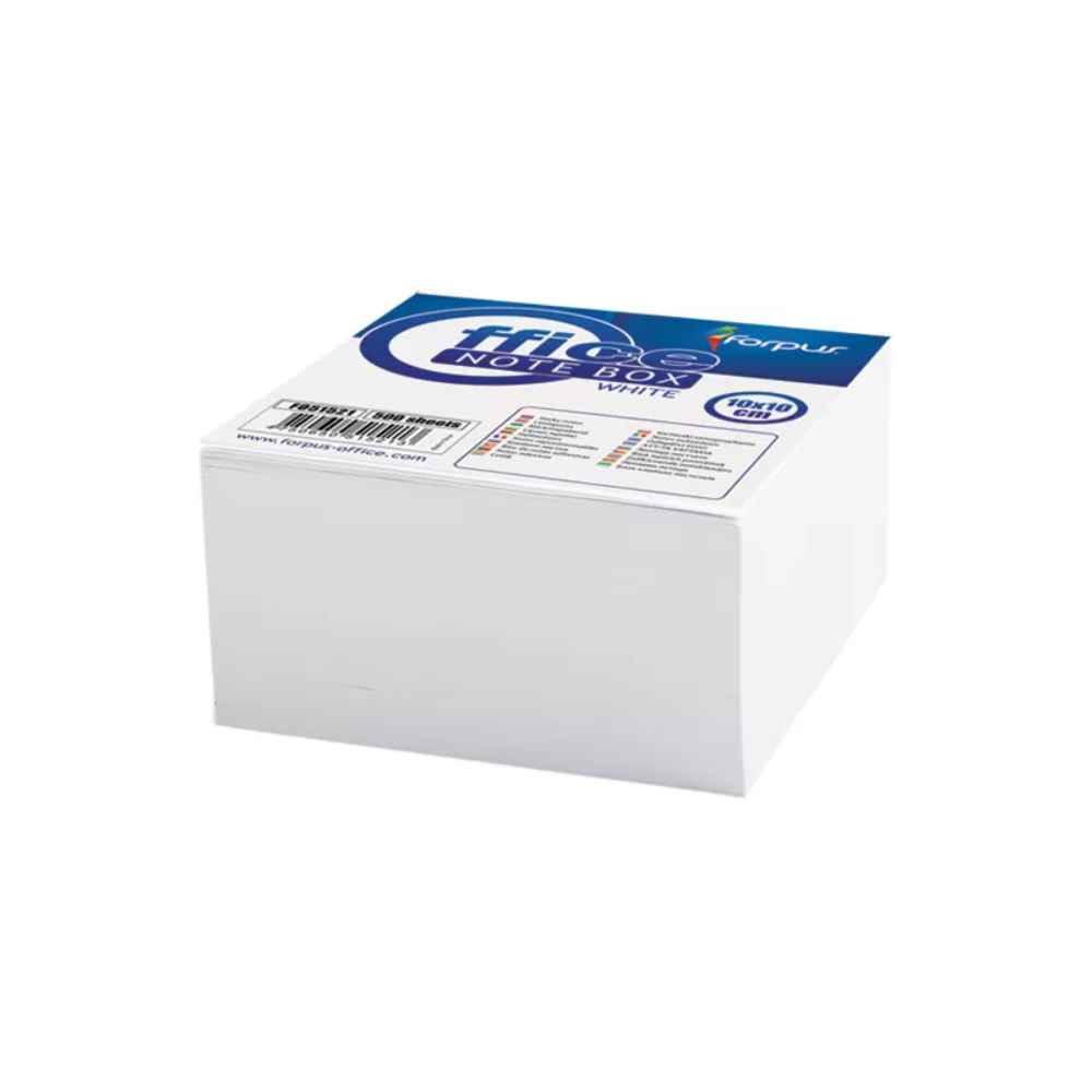 Cub hartie forpus 9x9 cm lipita alba