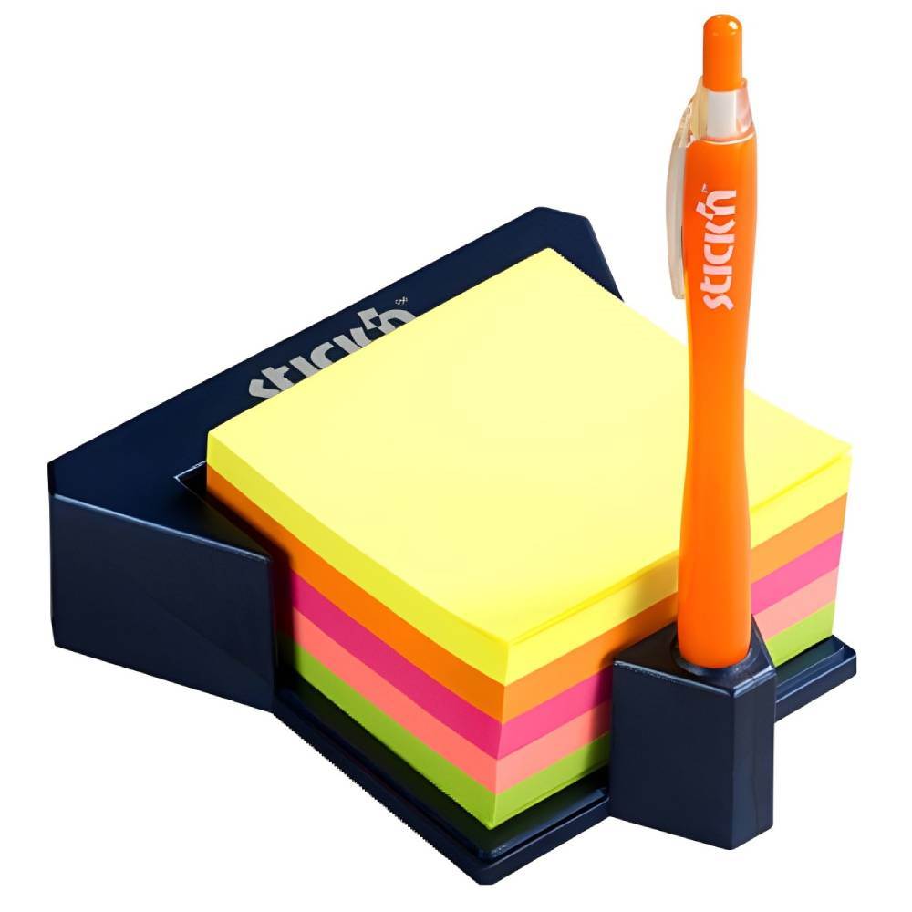 câți litri are un metru cub Cub notes autoadeziv cu suport 76 x 76 mm, 400 file, 5 culori neon stick n