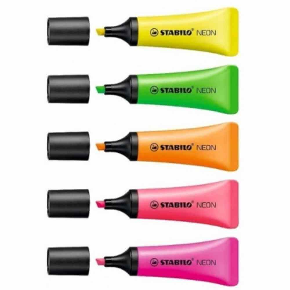 Office Instruments Textmarker stabilo neon , vf.retezat, 2-5mm, galben