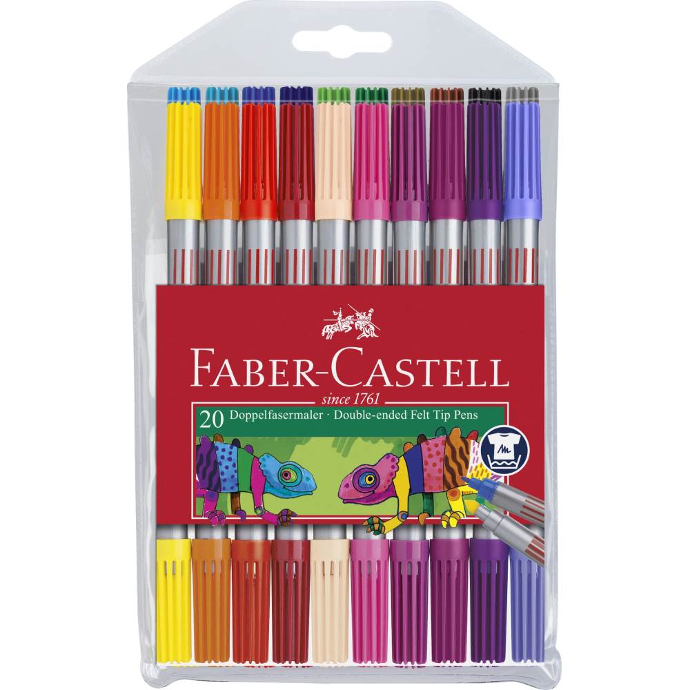 carioci Carioca 2 capete 20 culori/set faber castell
