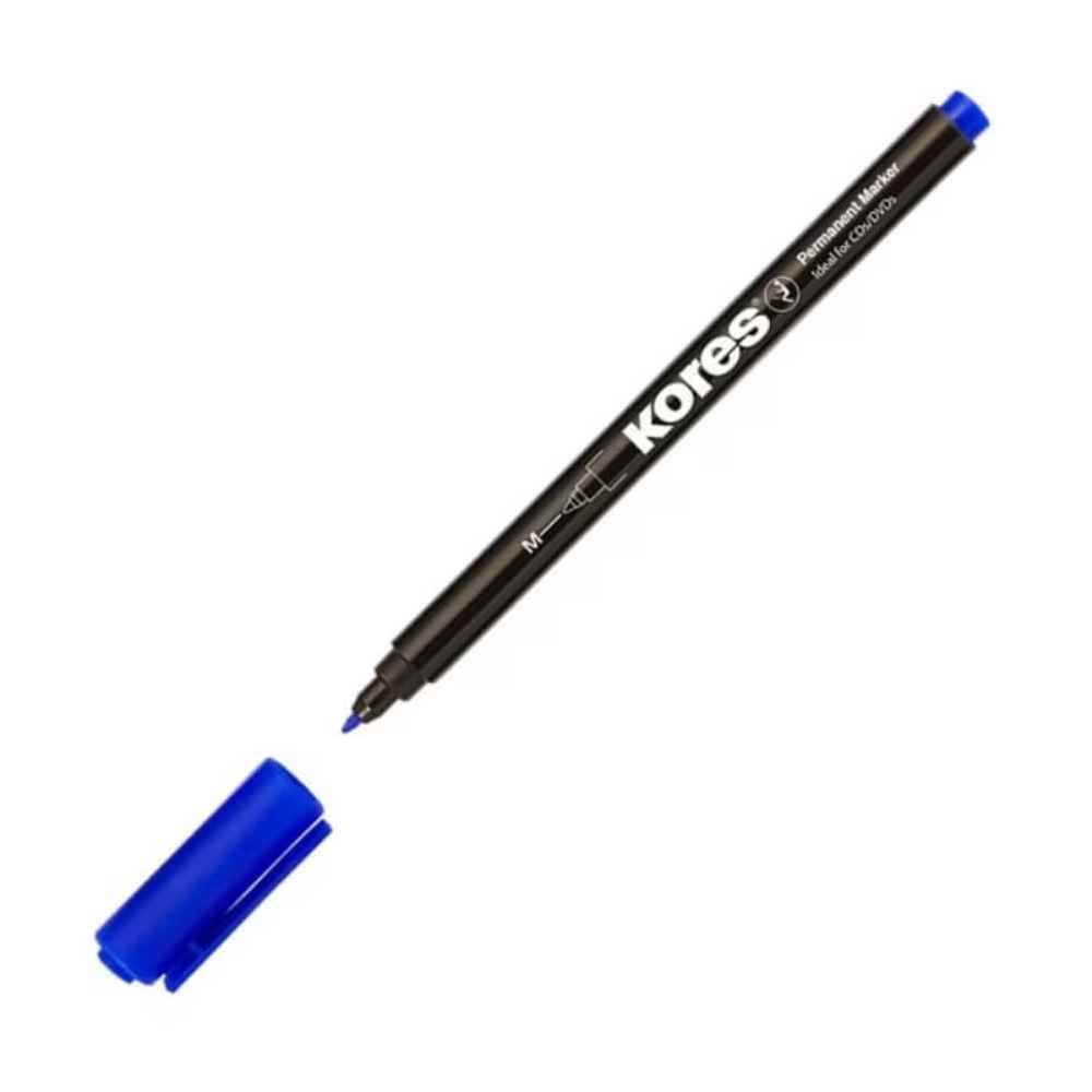 rezerve marker pilot Marker ohp permanent, varf subtire, 1mm, albastru kores krs2210