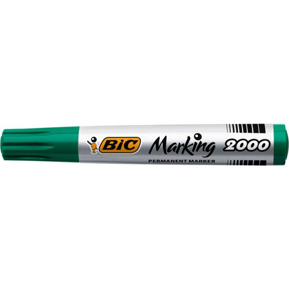 glc 2000 Marker permanent, varf rotund, 2.5mm, verde bic 2000
