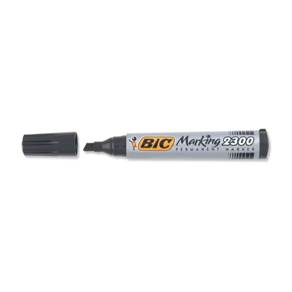 plasa sudata 3.7 mm Marker permanent, varf retezat 3.7-5.5mm, negru 1buc/blist bic 2300
