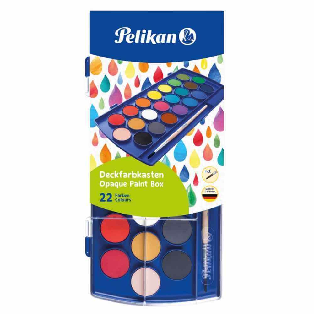 pastile rinita alergica Acuarele pastila 22 cul/set, pensula pelikan f455