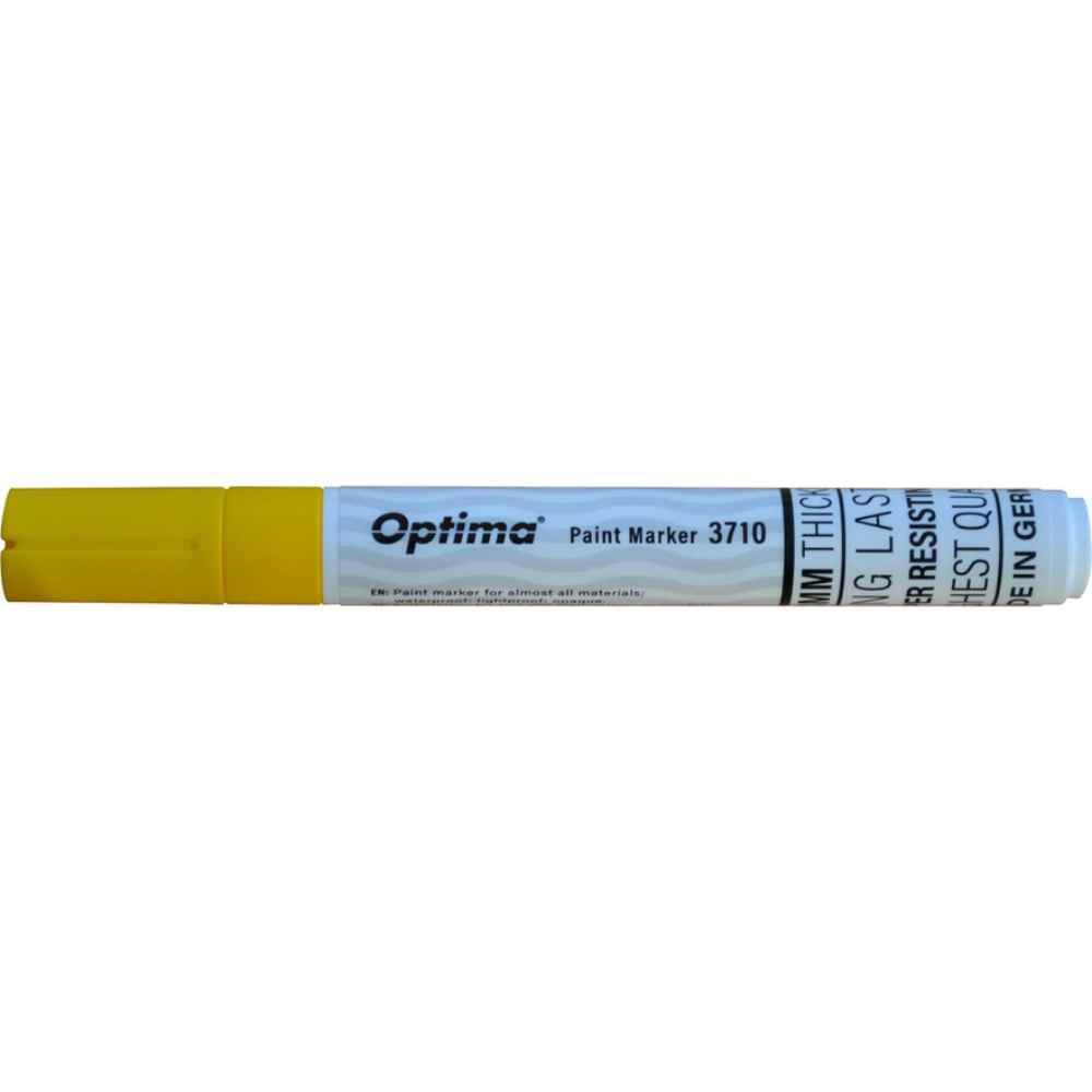 Office Instruments Marker cu vopsea 3710 varf rotund 4.5mm grosime scriere 2 3mm galben optima paint