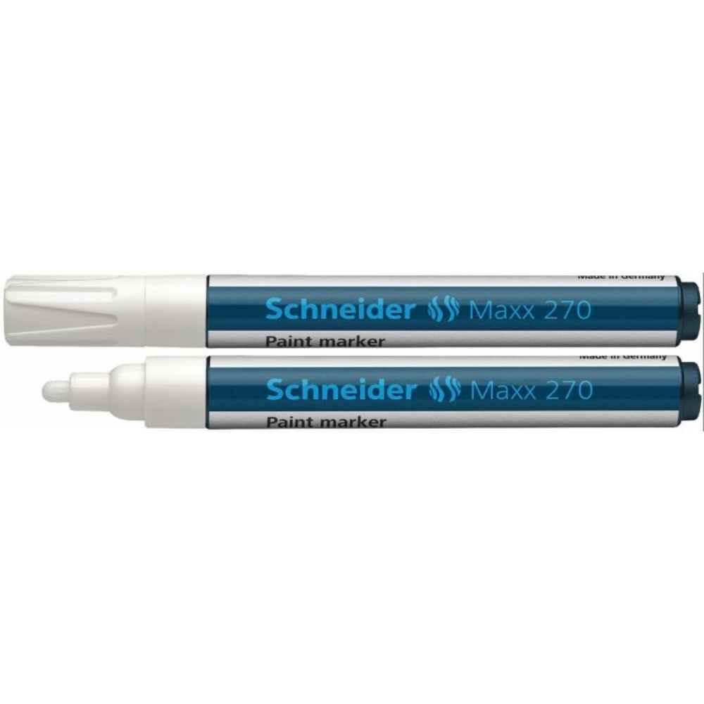 rezerve marker pilot Marker cu vopsea, varf rotund, 1-3mm, alb schneider maxx 270