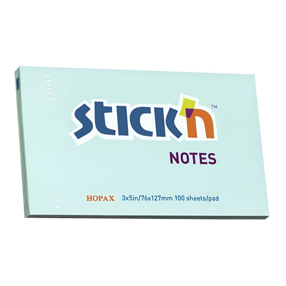 vertical file holders Notite adezive 76x127mm, albastru pastel stick n