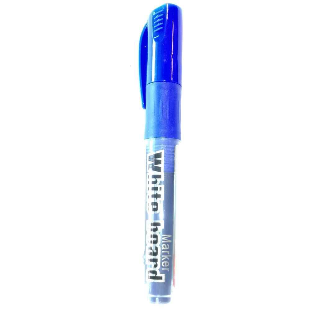 Marker pentru whiteboard cu refill, grip pvc, albastru, b35